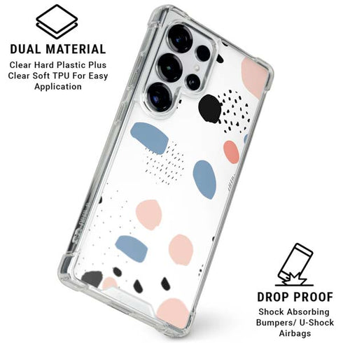 Patterned Dots Galaxy S25 Ultra Clear Case